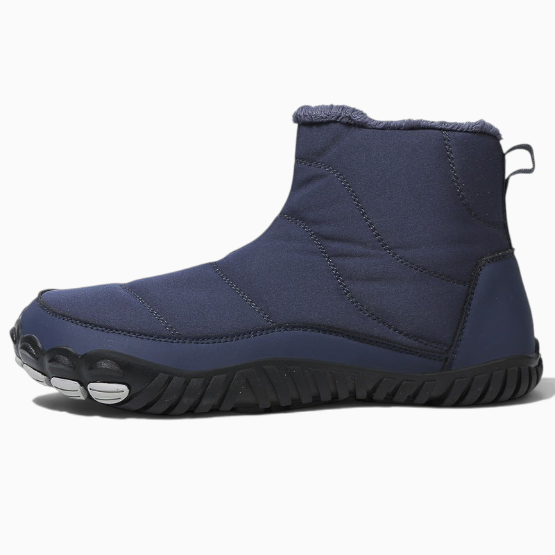 Boots neige femme Orthopodys, marque exploitée par AIIBORI (SASU), bleu marine matelassées avec doublure polaire