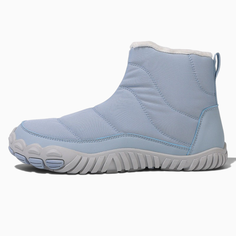 Boots pour la neige femme Orthopodys, marque exploitée par AIIBORI (SASU), bleu clair matelassées avec doublure polaire