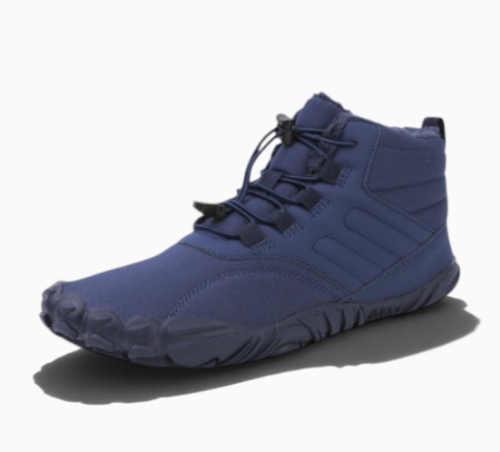 Chaussures Orthopodys, marque exploitée par AIIBORI (SASU) NORDWEN bleu marine en toile oxford avec col fourré