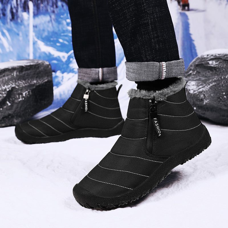 Chaussure fourrée homme NIVALOR™ Orthopodys, marque exploitée par AIIBORI (SASU), noire, matelassée avec fermeture zippée