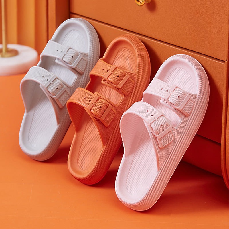 Mules orthopédiques Orthopodys, marque exploitée par AIIBORI (SASU), double bride réglable en trois coloris pastel