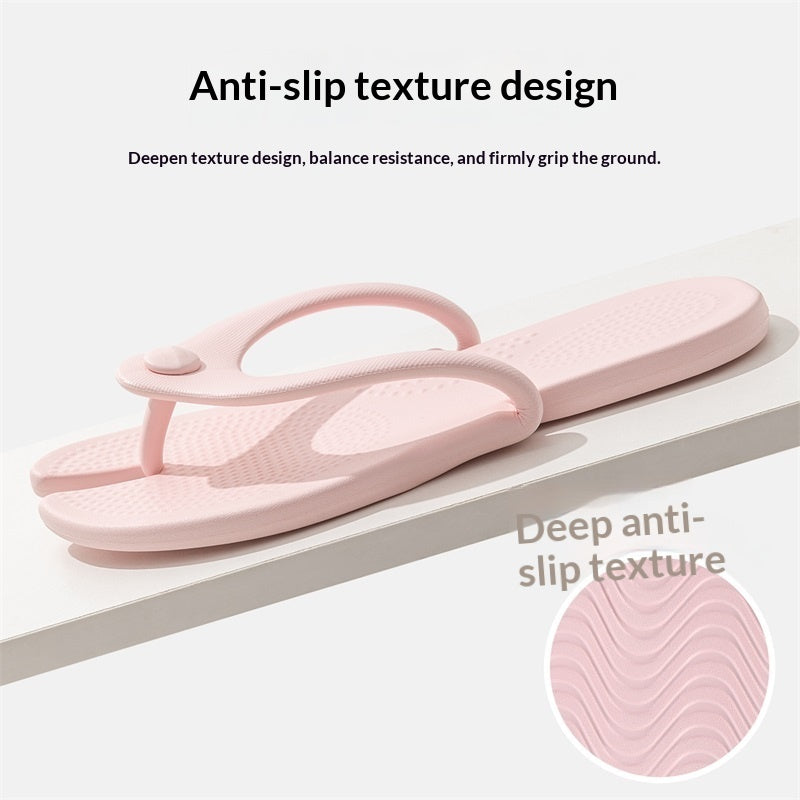 Tong pliable rose NOMADYS par Orthopodys, marque exploitée par AIIBORI (SASU), en EVA avec semelle antidérapante.